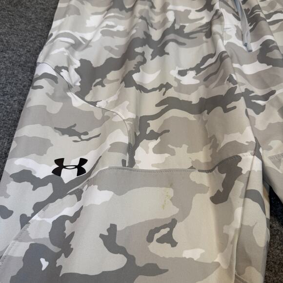 Under Armour Pants Mens XXL Gray Jogger Sweatpants Camouflage Performance - Picture 3 of 10